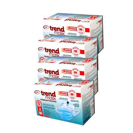 TRENDMASK MEDİKAL MASKE 4X50'Lİ KUTU